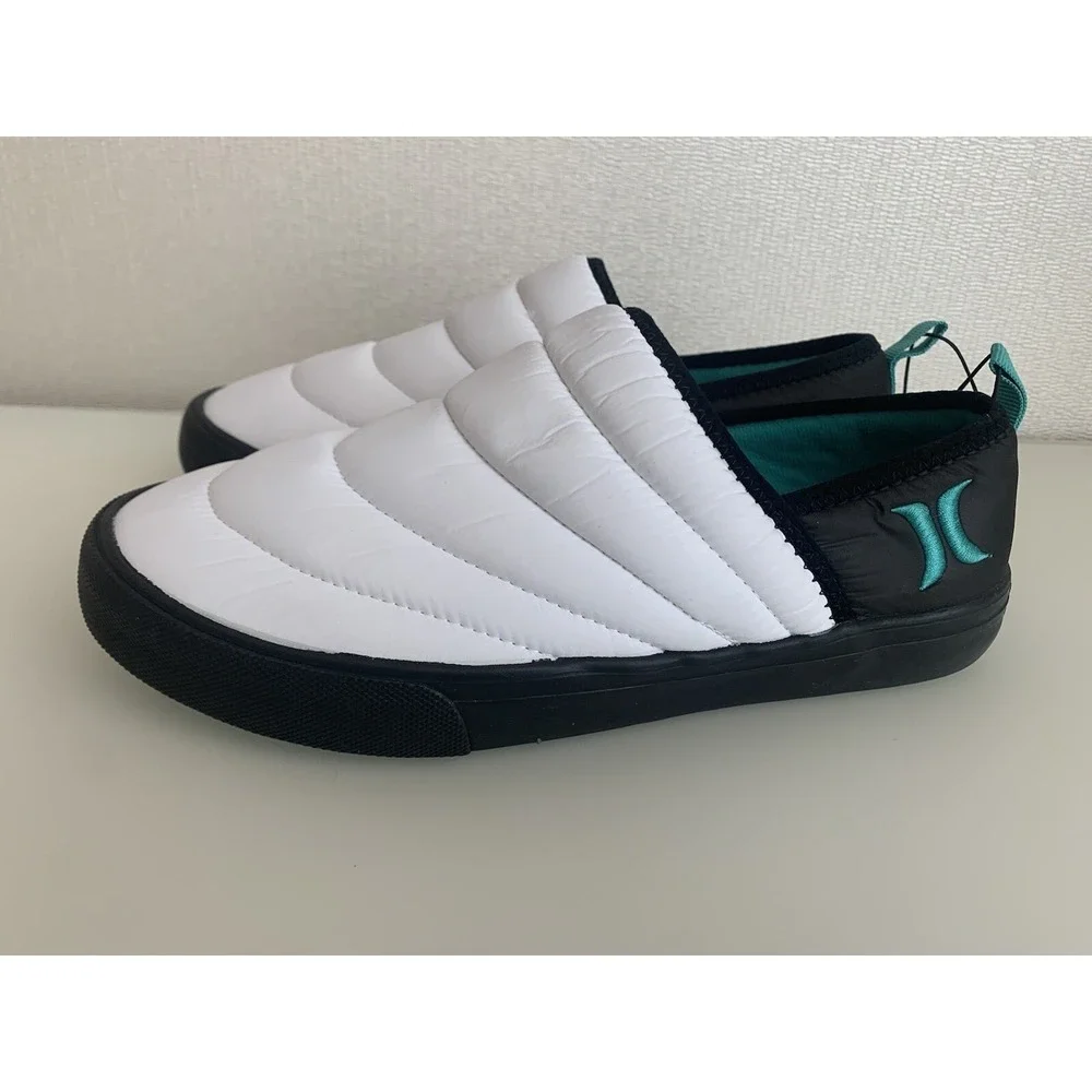 Hurley Arlo Puff Quilted Slip-On Clog Shoes Puffer Size 7 Winter Indoor Outdoor